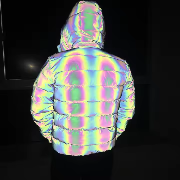 harness holdings reflective puffer jacket